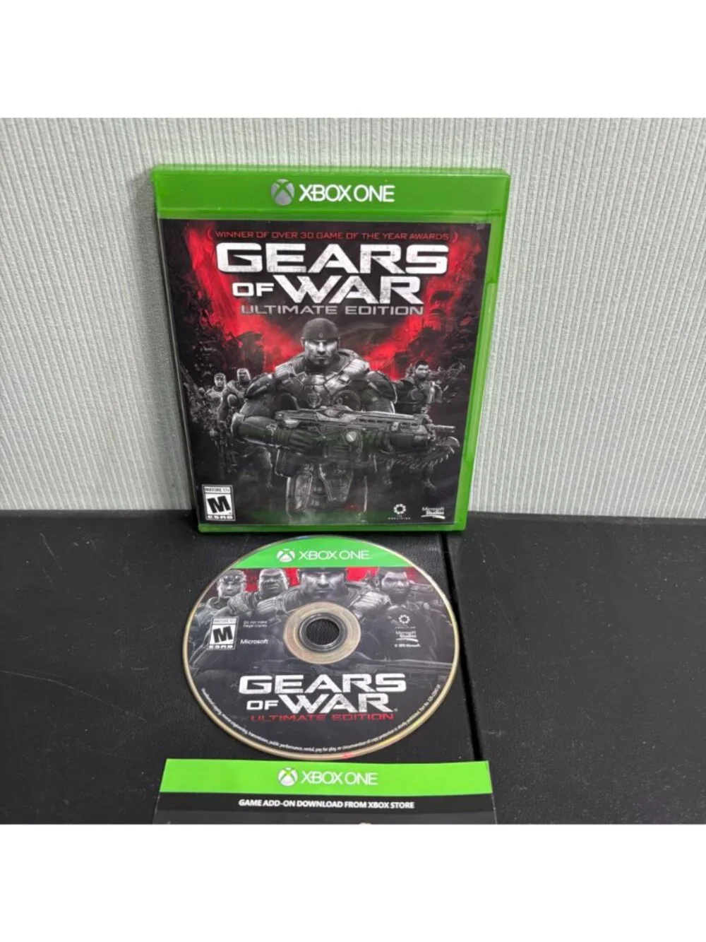 Gears Of War Ultimate Edition Xbox One Complete With Case Disc Manual & Sticker